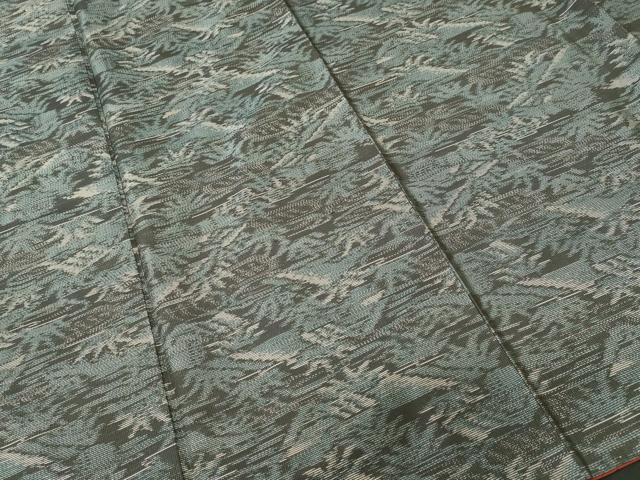 平和屋着物■本場大島紬　草木文　正絹　逸品　CABI8187ev
