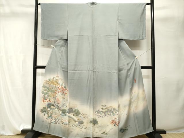 平和屋着物■豪華色留袖　作家物　刺繍　寿光織　御所解文　暈し染め　金彩　正絹　逸品　CABI8188ev