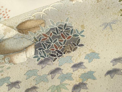 平和屋着物■豪華色留袖　作家物　刺繍　寿光織　御所解文　暈し染め　金彩　正絹　逸品　CABI8188ev