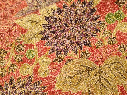 平和屋着物■上質な小紋　木の実枝花松文　正絹　逸品　CABI8192ev