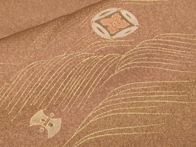 平和屋着物■訪問着　流水宝尽し文　暈し染め　金彩　鈴乃屋扱い　正絹　逸品　CABI8195ev