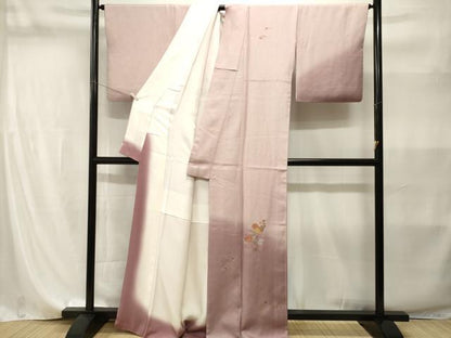 平和屋着物■訪問着　総刺繍　万寿菊　吹き寄せ文　暈し染め　金糸　正絹　逸品　CABI8206ev