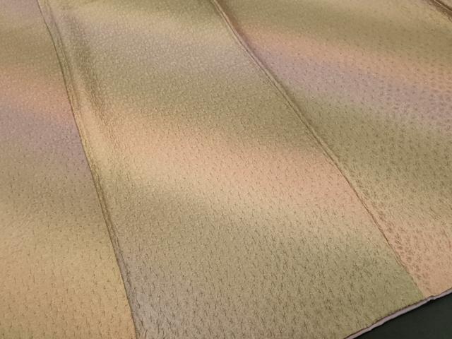 平和屋着物■上質な小紋　ふくれ織　霞文　暈し染め　正絹　逸品　CABI8209ev