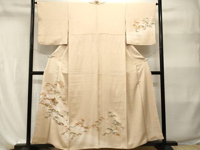平和屋着物■訪問着　浜松風景文　暈し染め　金銀彩　正絹　逸品　CABI8211ev