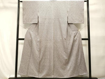 平和屋着物■大変加工の良い総絞り小紋　正絹　逸品　CABI8215ev