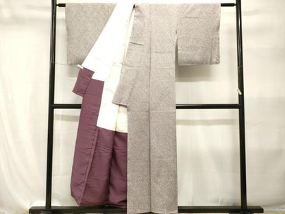 平和屋着物■大変加工の良い総絞り小紋　正絹　逸品　CABI8215ev