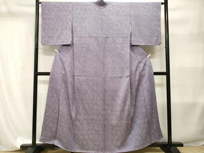 平和屋着物■大変加工の良い総絞り小紋　正絹　逸品　CABI8216ev