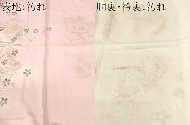 平和屋着物■豪華振袖　飛鳥枝桜文　暈し染め　金銀彩　正絹　逸品　CABI8219ev