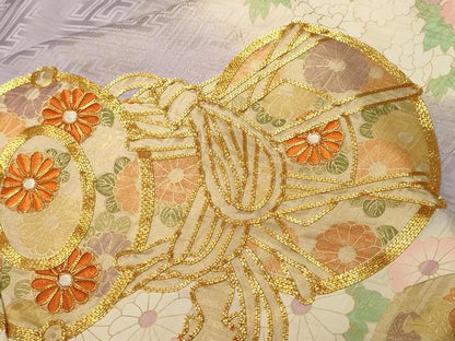 平和屋着物■豪華振袖　駒刺繍　鼓草花文　暈し染め　金彩　やまと誂製　正絹　逸品　CABI8228ev