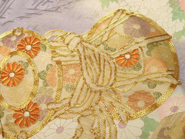 平和屋着物■豪華振袖　駒刺繍　鼓草花文　暈し染め　金彩　やまと誂製　正絹　逸品　CABI8228ev