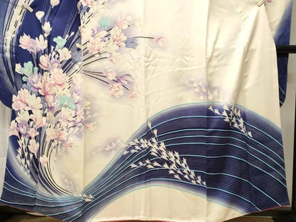 平和屋着物■豪華振袖　刺繍　枝花文　暈し染め　正絹　逸品　CABI8229ev