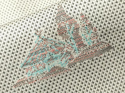 平和屋着物■上質な紬　風景文　正絹　逸品　CABI8231ev