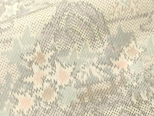 平和屋着物■上質な紬　遠山流水花文　正絹　逸品　CABI8248ev