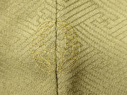 平和屋着物■豪華色留袖　駒刺繍　立波群鶴文　金銀糸　正絹　逸品　CABI8254ev