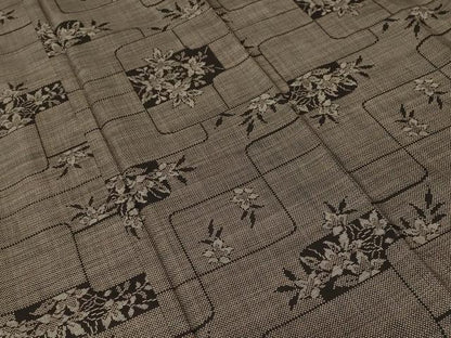 平和屋着物■本場大島紬　7マルキ　草花文　日畑嘉一作　証紙付き　正絹　逸品　CABI8263ev