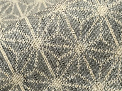 平和屋着物■上質な紬　麻の葉文様　正絹　逸品　CABI8269ev