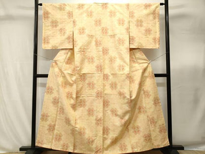 平和屋着物■上質な紬　四葉　正絹　逸品　CABI8270ev