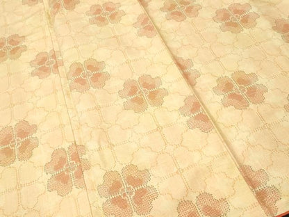 平和屋着物■上質な紬　四葉　正絹　逸品　CABI8270ev
