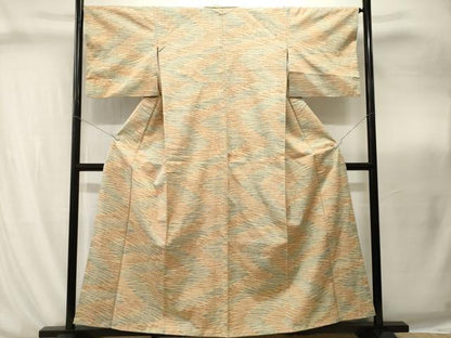 平和屋着物■上質な紬　よろけ縞　正絹　逸品　CABI8271ev