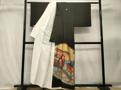 平和屋着物■豪華黒留袖　作家物　歌舞伎の粋　暈し染め　金彩　正絹　逸品　CABI8279ev