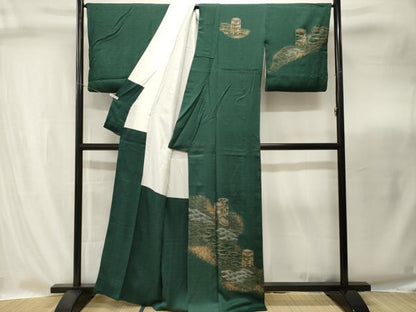 平和屋着物■訪問着　流水貝桶花文　金彩　正絹　逸品　CABI8285ev