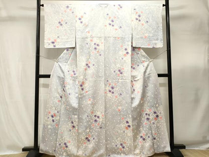 平和屋着物■上質な小紋　舞花文　金彩　正絹　逸品　CABI8286ev