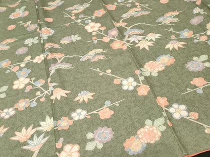平和屋着物■上質な小紋　松竹梅花文　正絹　逸品　CABI8305ev