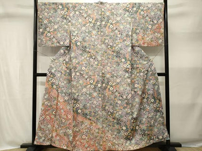 平和屋着物■訪問着　絞り　辻が花　正絹　逸品　CABI8314ev