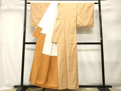 平和屋着物■上質な紬　霞文　正絹　逸品　CABI8317ev