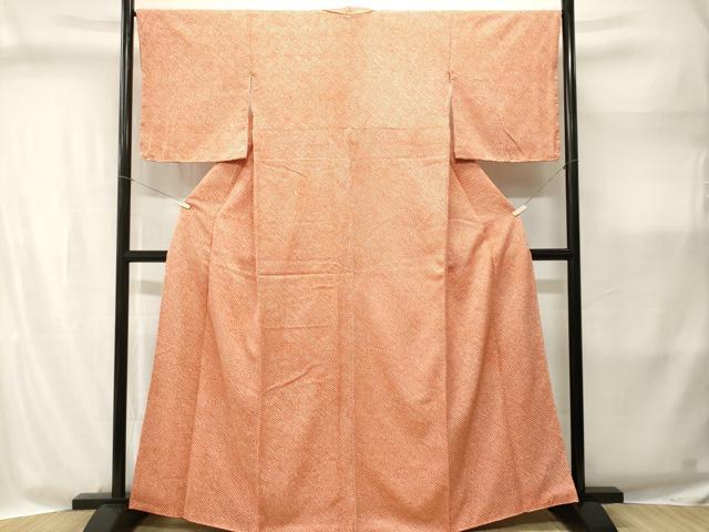 平和屋着物■大変加工の良い総絞り小紋　正絹　逸品　CABI8333ev