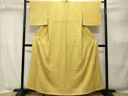 平和屋着物■大変加工の良い総絞り小紋　正絹　逸品　CABI8335ev