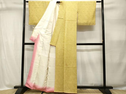 平和屋着物■大変加工の良い総絞り小紋　正絹　逸品　CABI8335ev