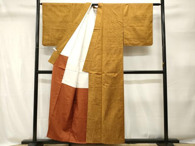 平和屋着物■上質な紬　霞文　正絹　逸品　CABI8339ev