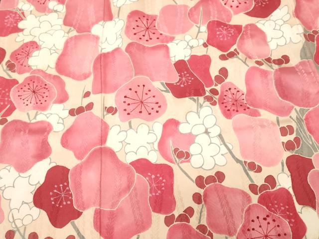 平和屋着物■豪華振袖　枝梅文　正絹　逸品　CABI8343ev