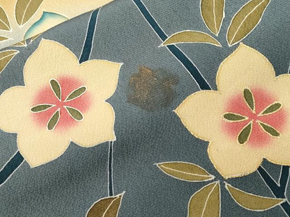 平和屋着物■豪華振袖　枝花文　暈し染め　金彩　正絹　逸品　CABI8345ev