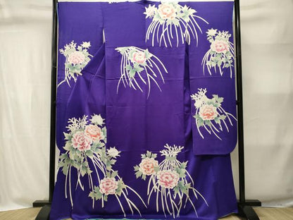 平和屋着物■豪華振袖　枝花文　正絹　逸品　CABI8346ev