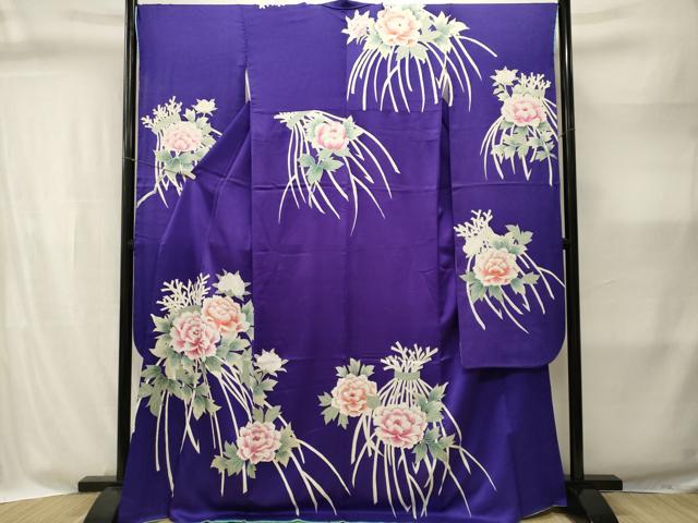 平和屋着物■豪華振袖　枝花文　正絹　逸品　CABI8346ev