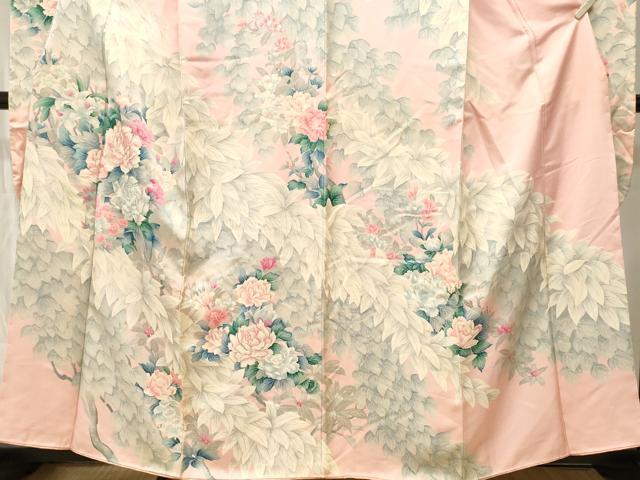 平和屋着物■豪華振袖　駒刺繍　枝花文　正絹　逸品　CABI8350ev