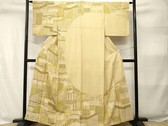 平和屋着物■訪問着　風景文　正絹　逸品　CABI8351ev