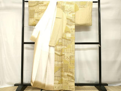 平和屋着物■訪問着　風景文　正絹　逸品　CABI8351ev