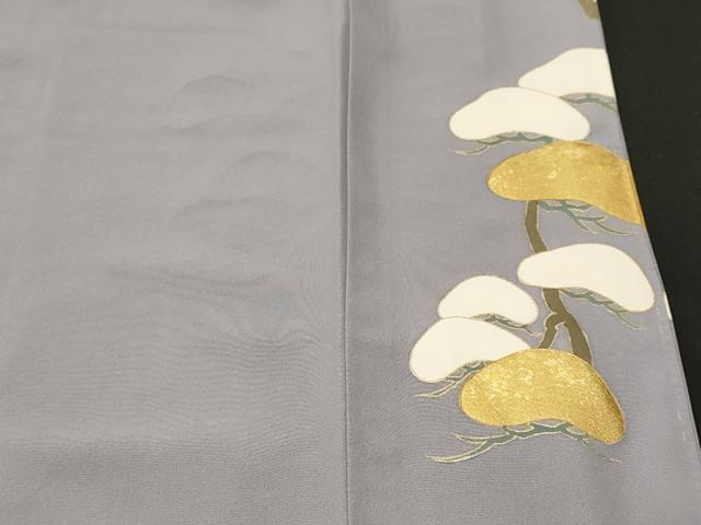 平和屋着物■豪華色留袖　駒刺繍　浜松飛鶴文　金彩　正絹　逸品　CABI8355ev