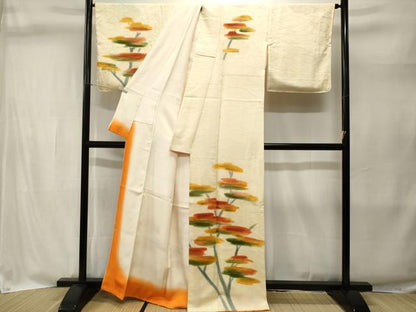 平和屋着物■訪問着　草木文　正絹　逸品　CABI8356ev