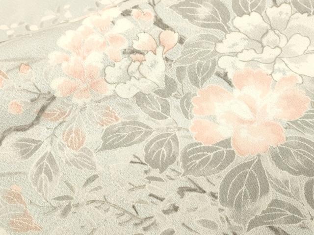 平和屋着物■上質な小紋　枝花文　正絹　逸品　CABI8358ev