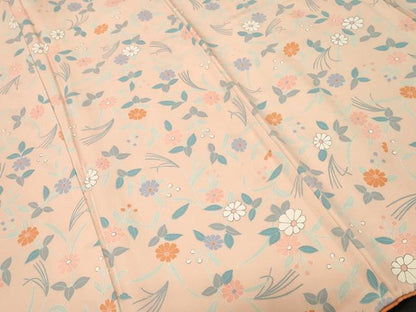 平和屋着物■上質な小紋　草花文　正絹　逸品　CABI8359ev