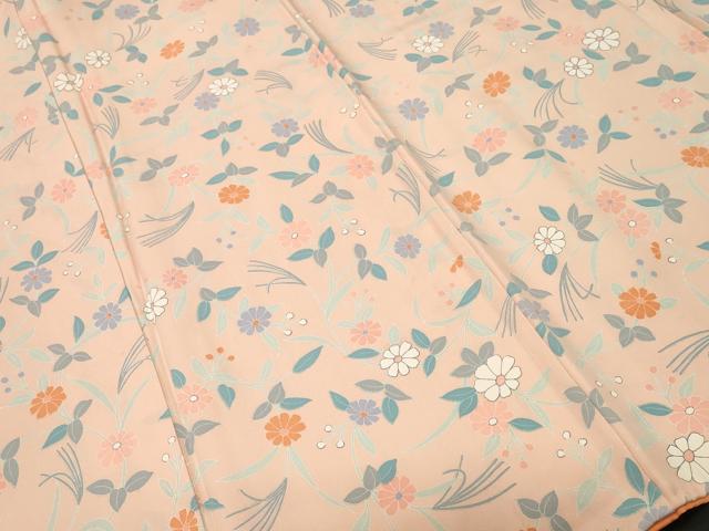 平和屋着物■上質な小紋　草花文　正絹　逸品　CABI8359ev