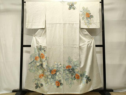 平和屋着物■訪問着　枝椿文　金彩　正絹　逸品　CABI8360ev
