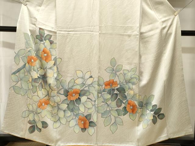 平和屋着物■訪問着　枝椿文　金彩　正絹　逸品　CABI8360ev
