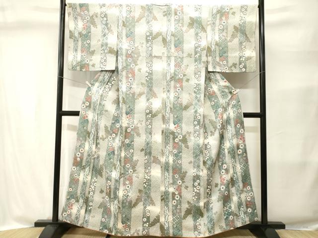 平和屋着物■上質な小紋　絞り　辻が花　暈し染め　金彩　正絹　逸品　CABI8374ev