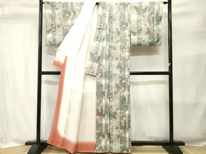 平和屋着物■上質な小紋　絞り　辻が花　暈し染め　金彩　正絹　逸品　CABI8374ev