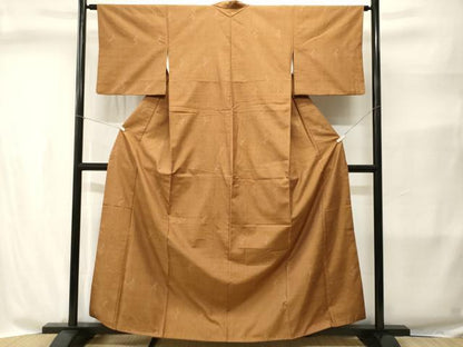 平和屋着物■上質な紬　草花文　鈴乃屋扱い　正絹　逸品　CABI8375ev